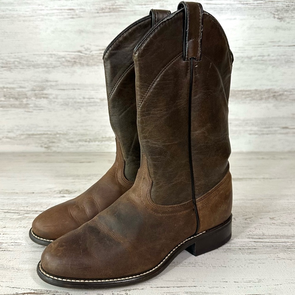 LAREDO Women’s Leather Western Cowboy Boots 7 Brown